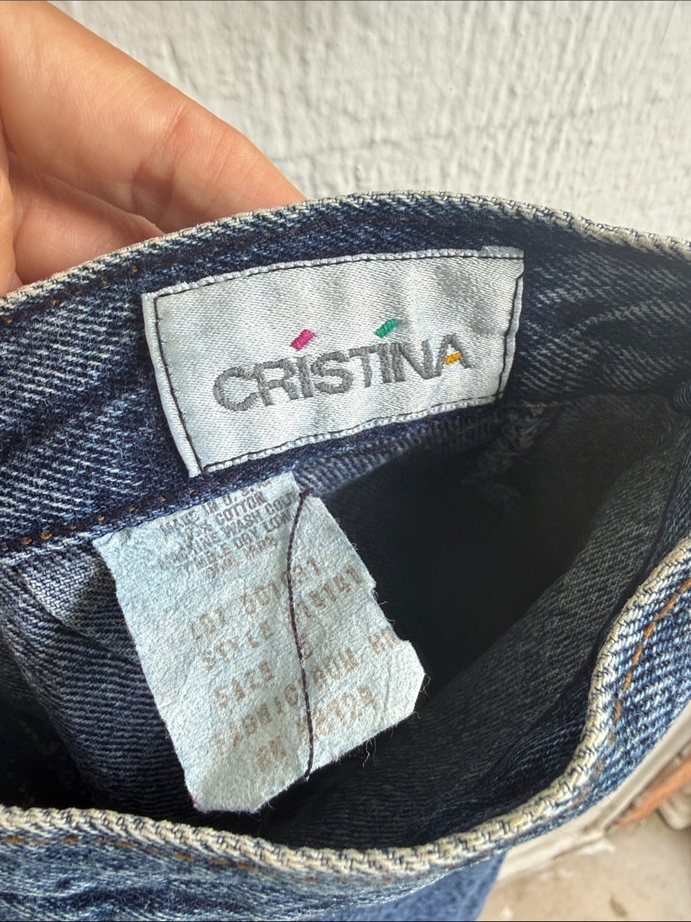THE vintage Dark Blue Denim Pencil Skirt - Picture 5 of 5